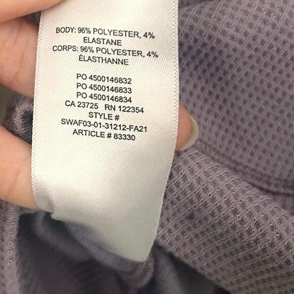 Aritzia TNA Seneca Lilac Waffle Knit Zip-Up Hoodie | Size Small - Picture 6 of 6
